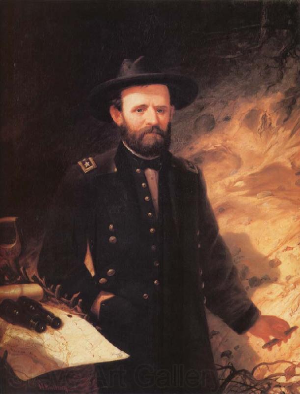 Ole Peter Hansen Balling Ulysses S.Grant Norge oil painting art